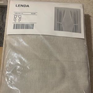 NEW LENDA Curtains with tie-backs